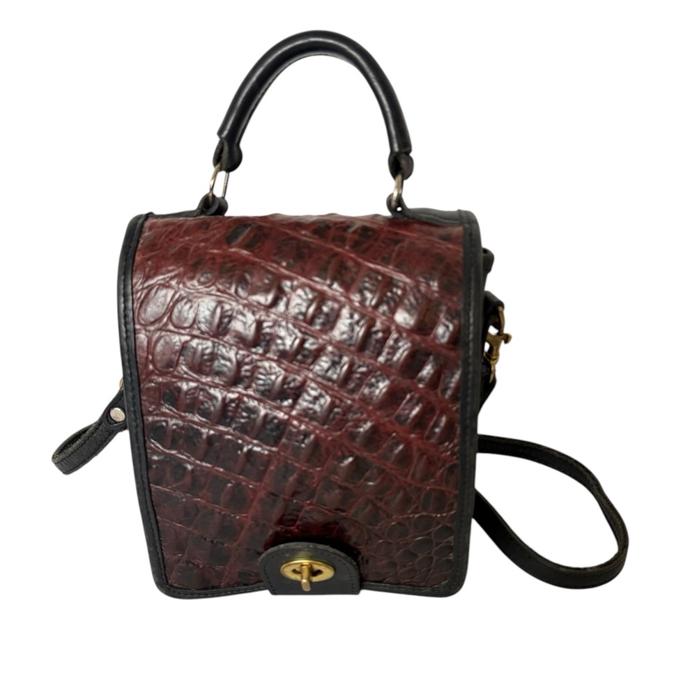 Leather organizer crossbody purse (b97)